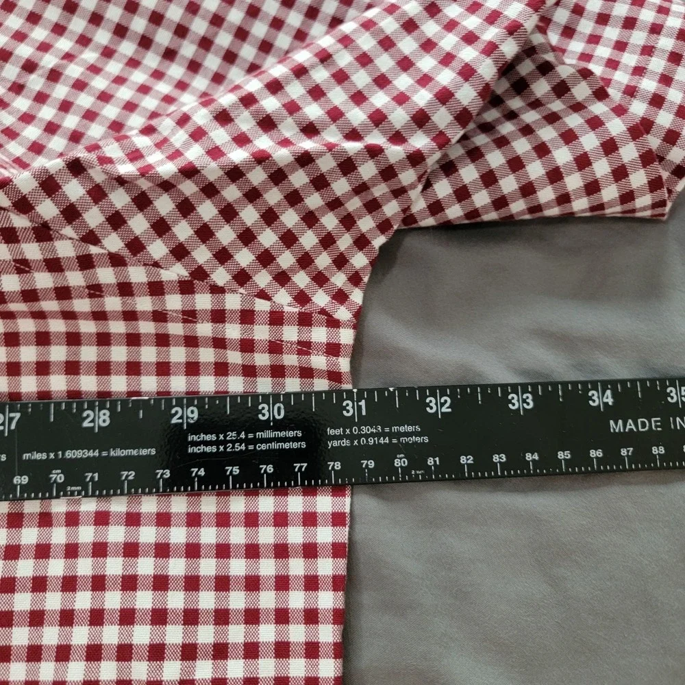 New Polo Ralph Lauren Shirt Men's 3XB Big & Tall Red Gigham Short Sleeve Oxford